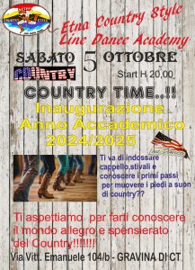 Country Time! Inaugurazione dell'anno accademico 2024/2025
