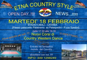 Open Day e prova gratuita di Country Western Dance allo Stadio Cibali